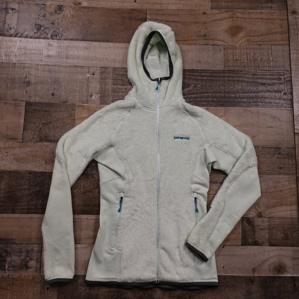Patagonia R3 Hoody Women’s XS Light Mint Polartec Thermal Pro‎ Fleece